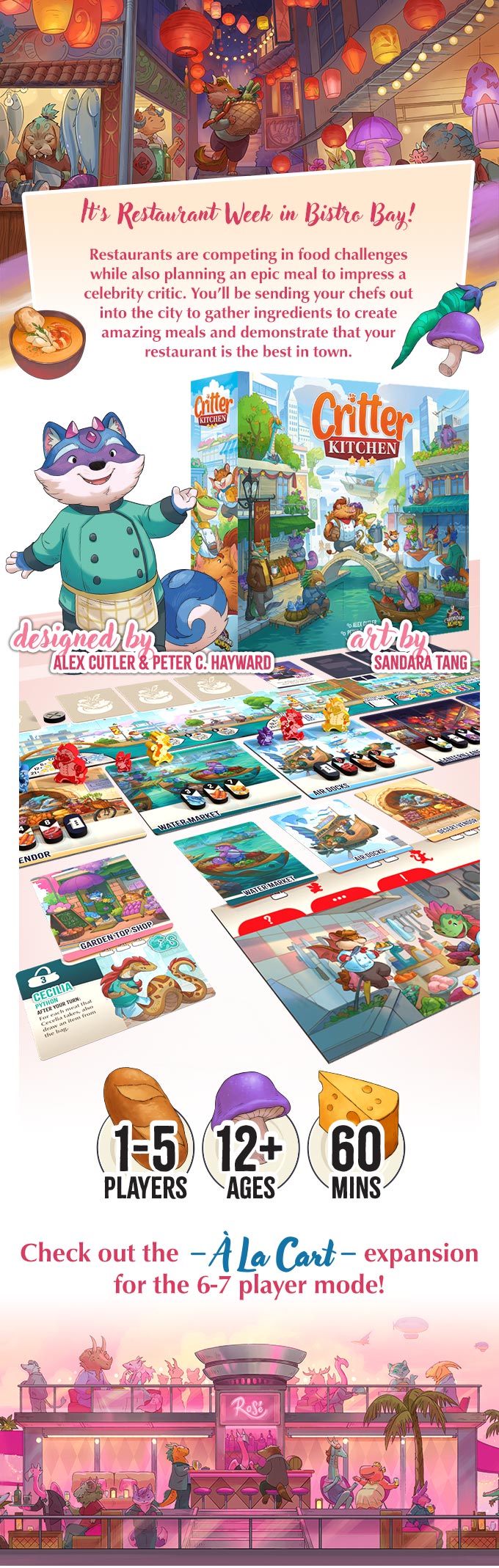 Critter Kitchen board game Lucky Duck Games